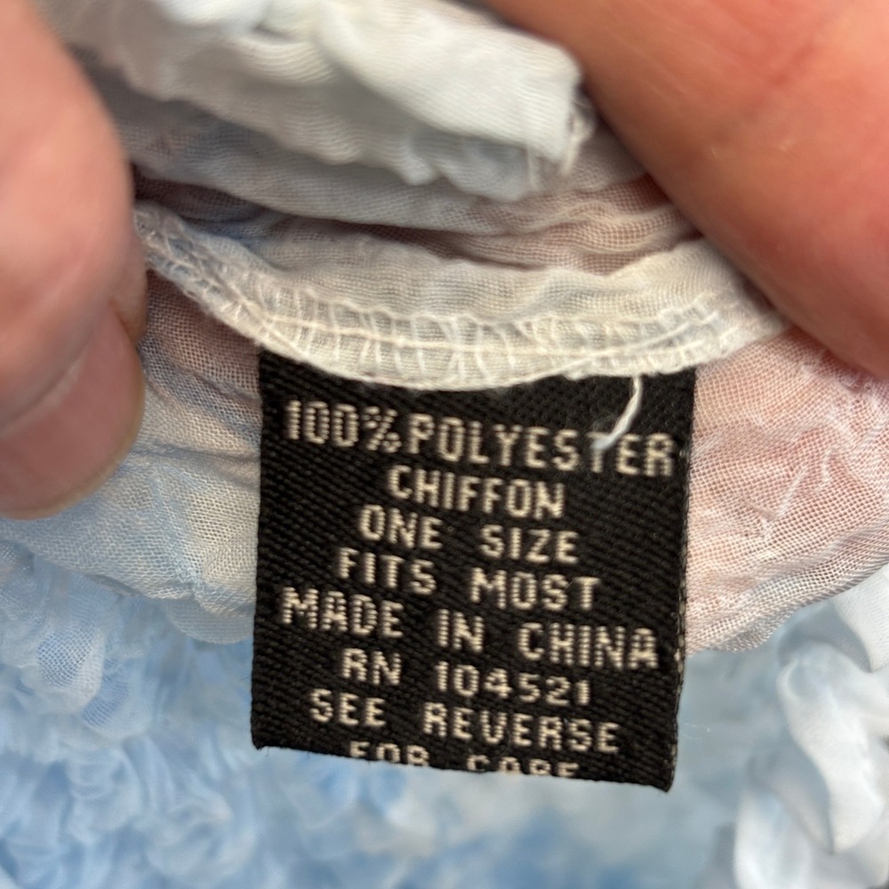 Vintage Directives 90s Y2K Popcorn Bubble Top Women One Size Ombre Mermaidcore - Picture 8 of 8